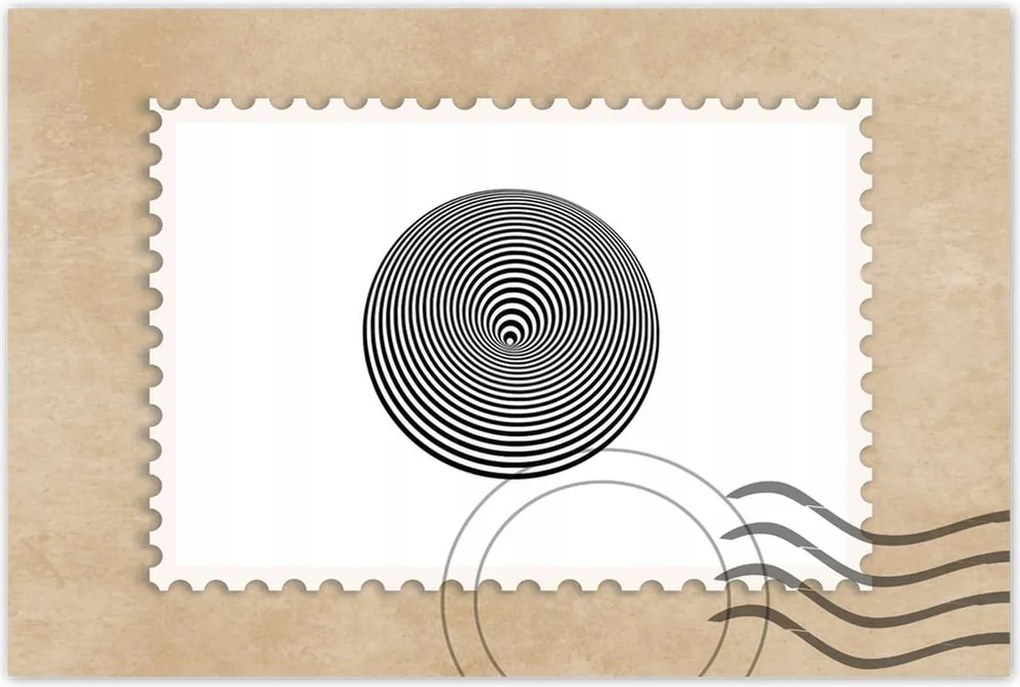 Poszterek 60x40 Absztrakt fekete-fehér