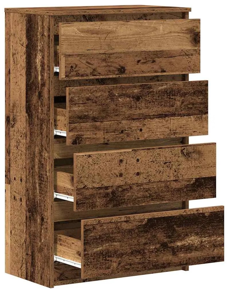 Antik fa szerelt fa tálalószekrény 60 x 35 x 98,5 cm