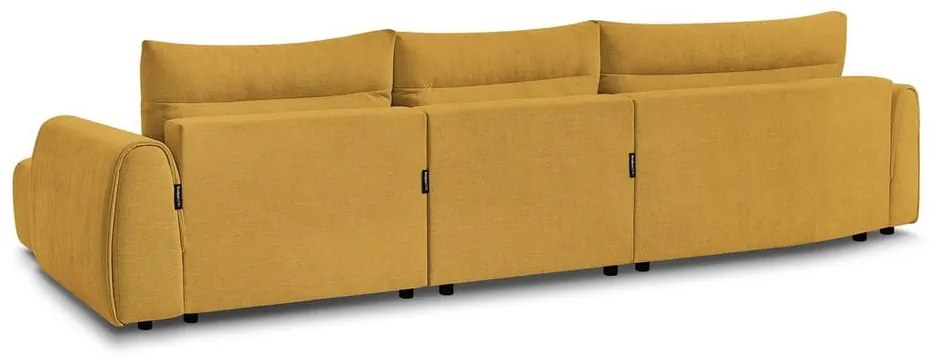 Okkersárga sarokkanapé Aden – Bobochic Paris