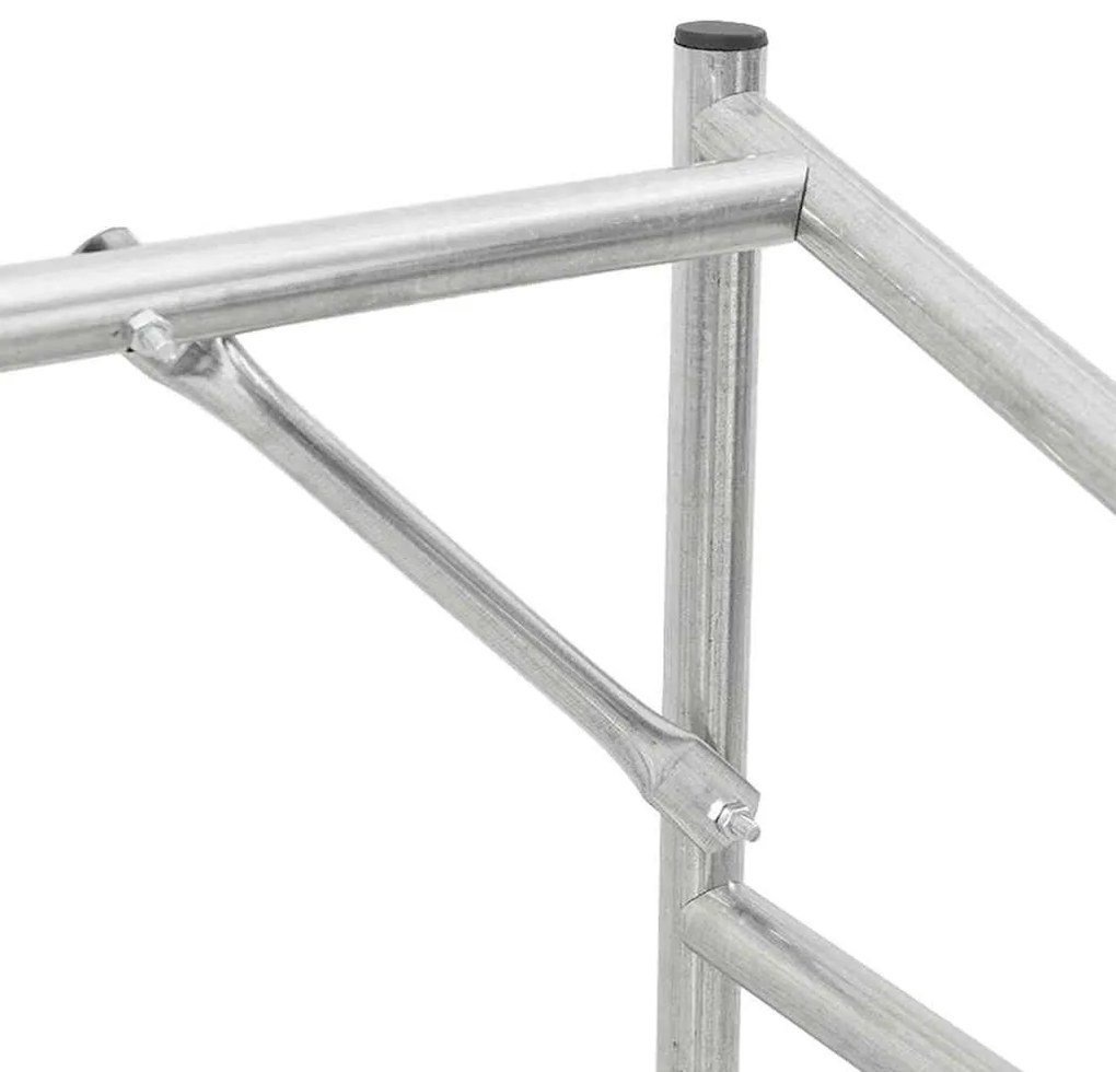 Tűzifa állvány esővédővel 200,5x60,5x110,5 cm horganyzott acél