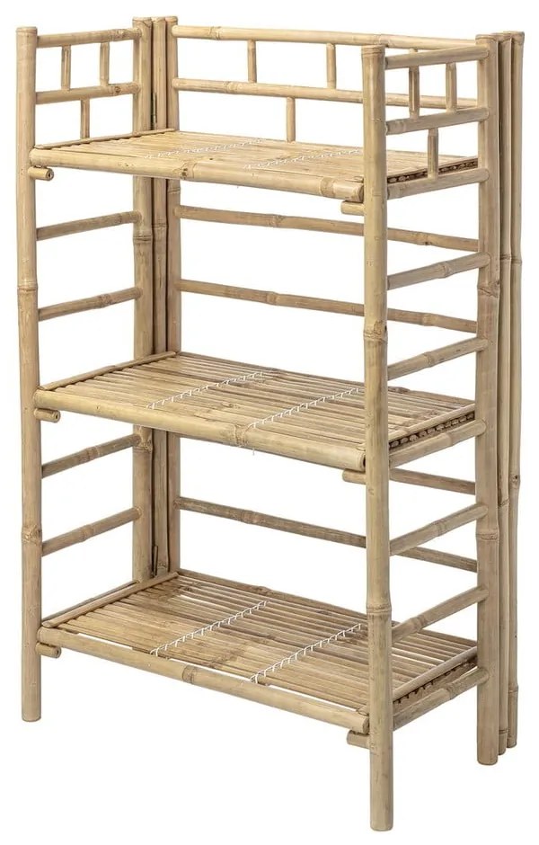 Natúr színű bambusz gyerek könyvespolc 66x105 cm Zep – Bloomingville Mini
