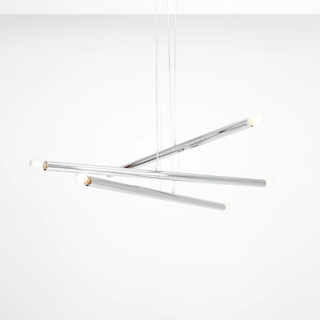 ALDEX 1072K4 TUBO Modern Led Függesztett Lámpa Króm E14 IP20