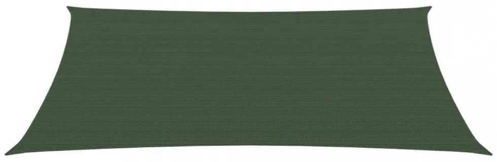 sötétzöld HDPE napvitorla 160 g/m² 3 x 4 m