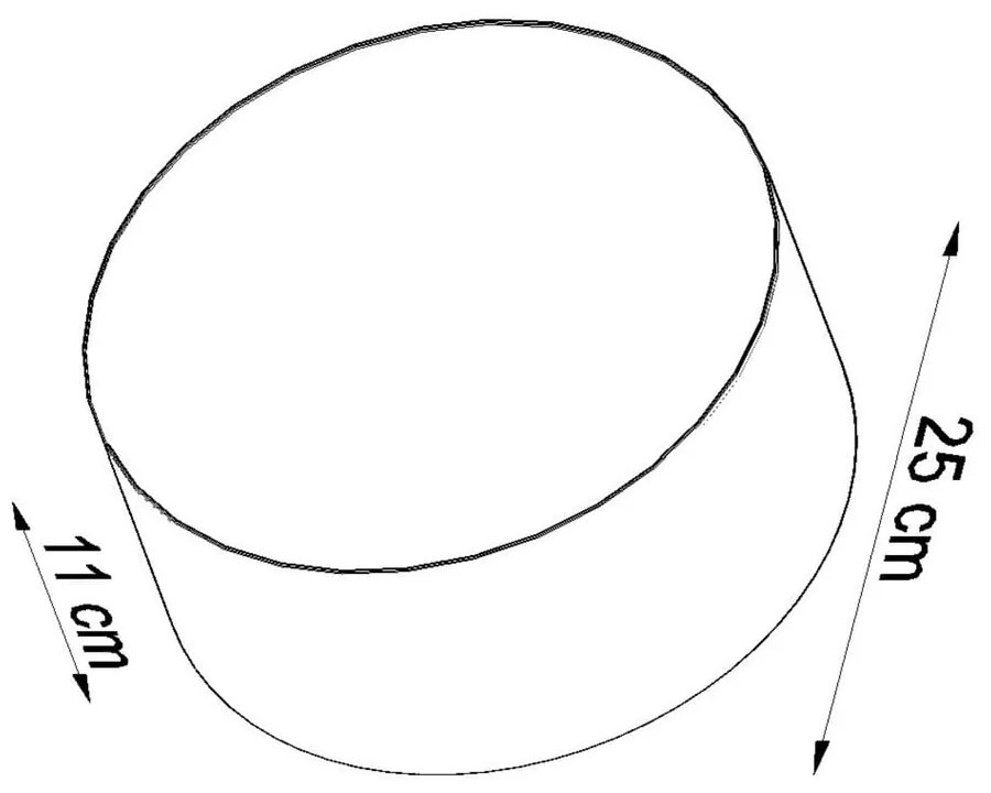 Atis fekete mennyezeti lámpa - Sollux
