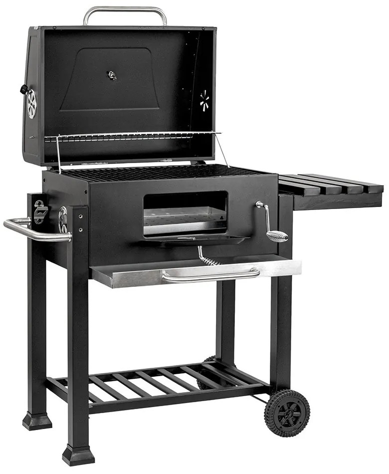 Multifunkciós faszenes kerti grillsütő