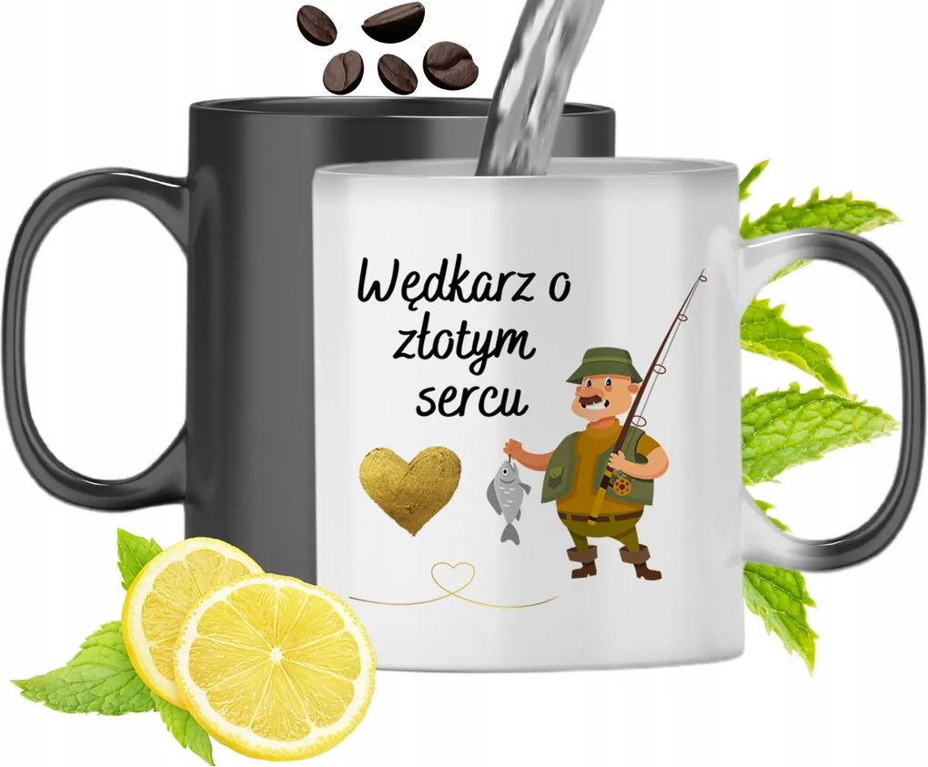 Színváltós Mágikus Bögre Horgászoknak