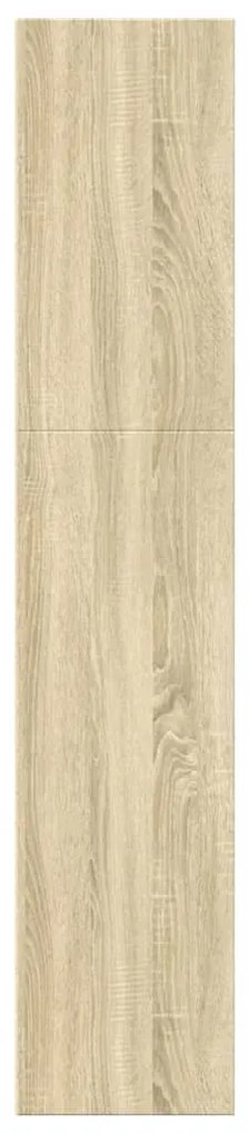 sonoma tölgy színű szerelt fa könyvespolc 60 x 30 x 152 cm