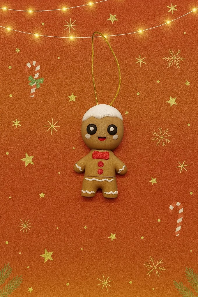 Karácsonyi dekoráció 3D Sütiember karácsonyfa dekoráció