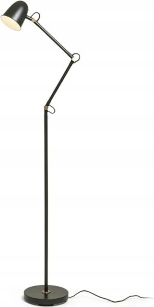 Rendl Danny állólámpa fekete/sárgaréz, 150cm, E14, állítható