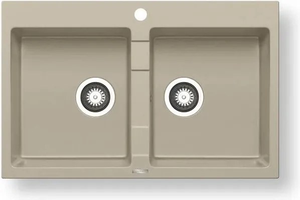 Pyramis 70053101 - SPARTA konyhai mosogató 78x50 cm gránit/bézs