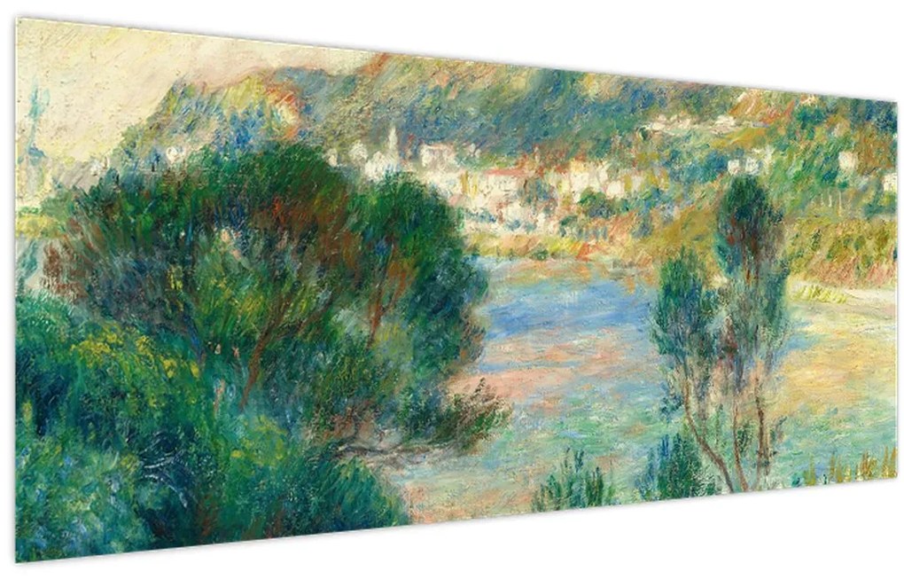 Kép - Auguste Renoir, View of Monte Carlo from Cap Martin, reprodukciók (120x50 cm)