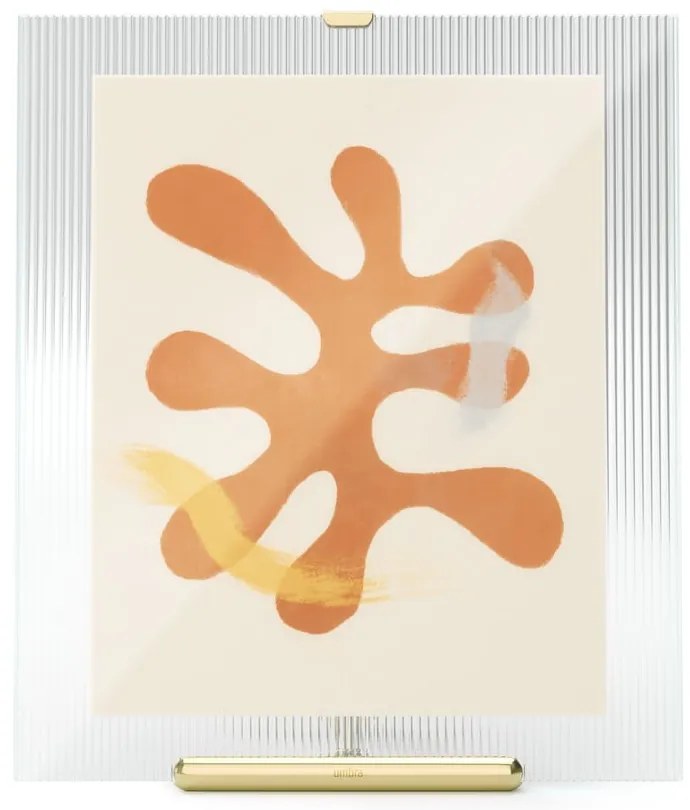Aranyszínű üveg álló képkeret 26x30,5 cm Flute – Umbra