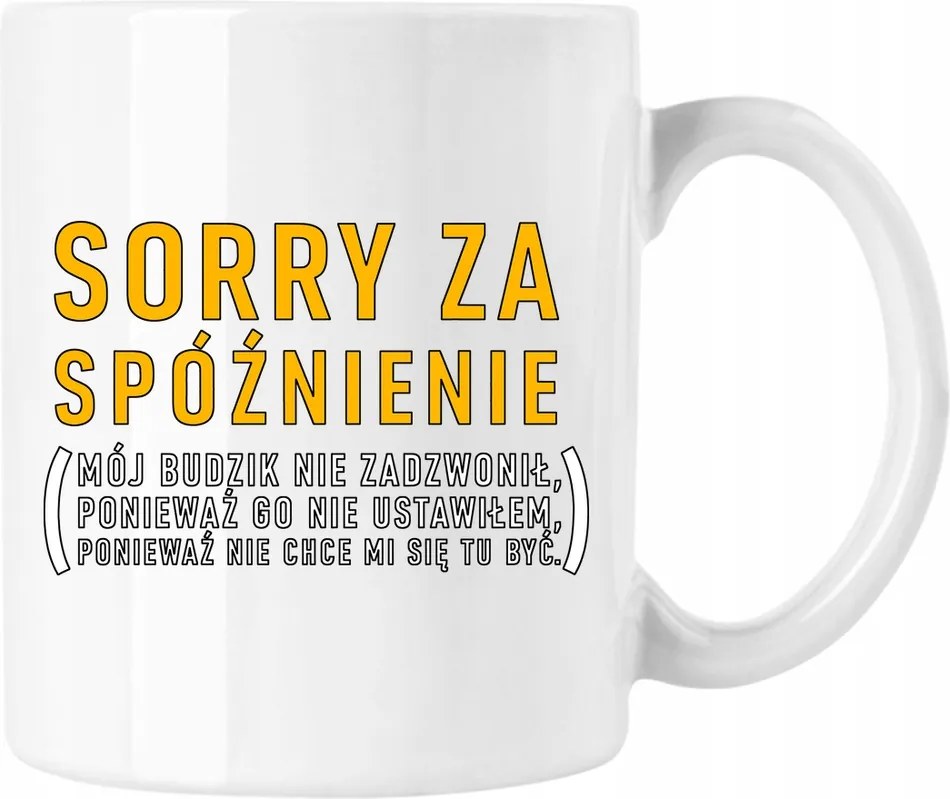 Késő bögre vicces fehér 330ml