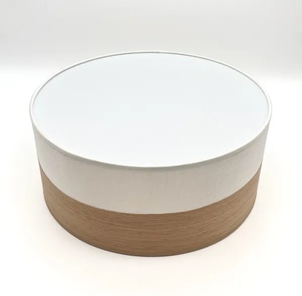 Mennyezeti lámpa SIRJA WOOD 1xE27/15W/230V átm. 35 cm fehér/tölgy