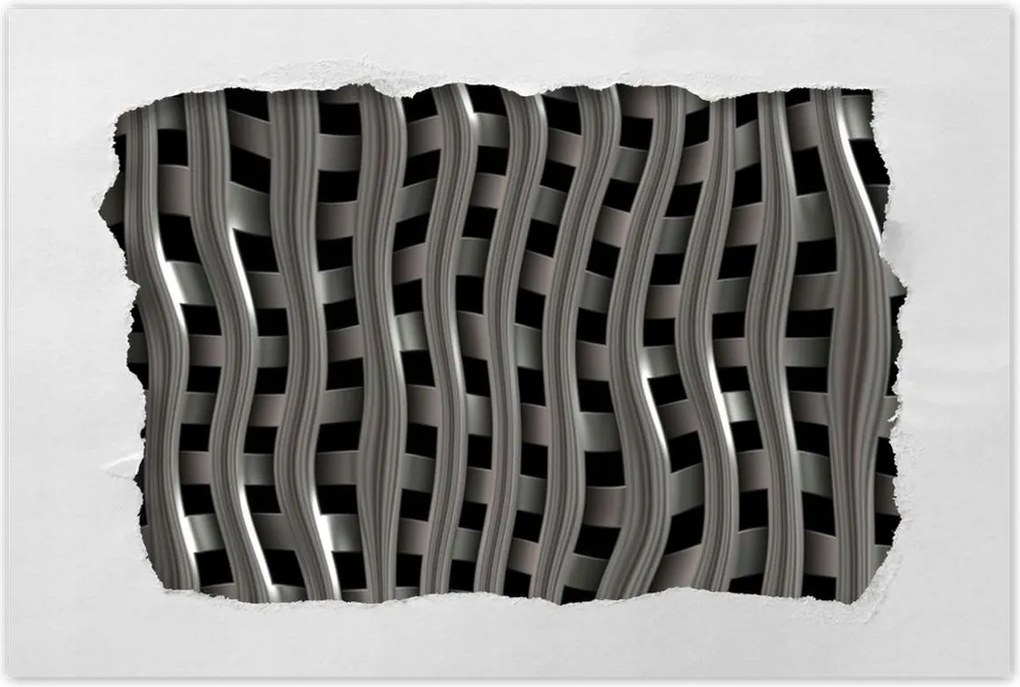 Poszterek 60x40 Ezüst hullámok