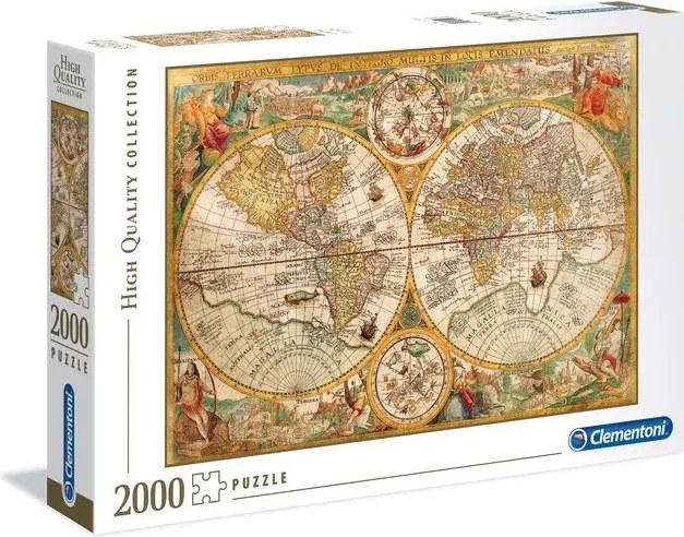 Régi térkép Ancient 2000 db-os puzzle Clementoni