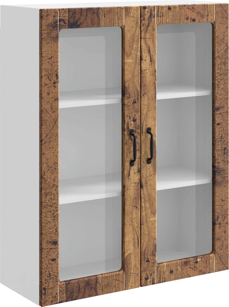 vidaXL Konyhaszekrény Kalmar Öreg fa 80 x 31 x 100 cm Faanyag