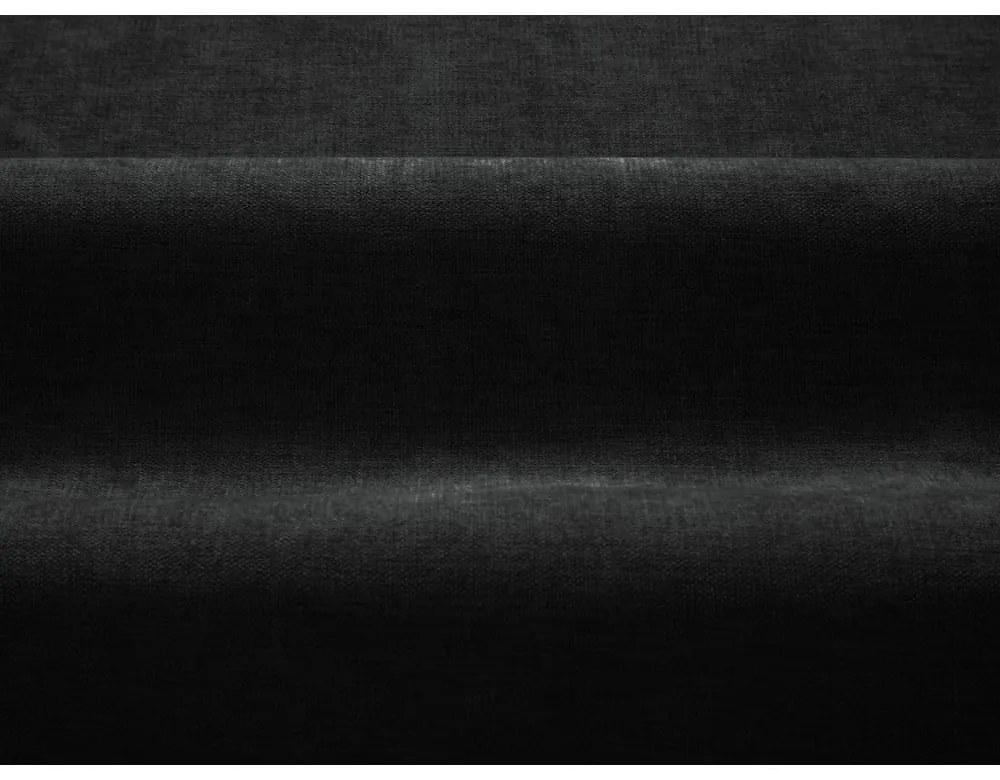 Fekete kárpitozott ágyneműtartós franciaágy ágyráccsal 180x200 cm Juno – Windsor & Co Sofas