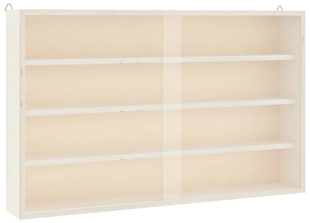 fa gyűjtői vitrin ajtókkal 60x8,5x37 cm