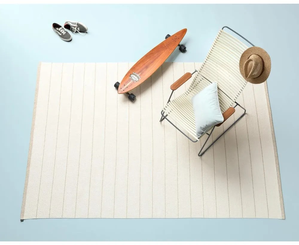 Krémszínű kültéri-beltéri futószőnyeg 70x180 cm Carl Vanilla – Pappelina