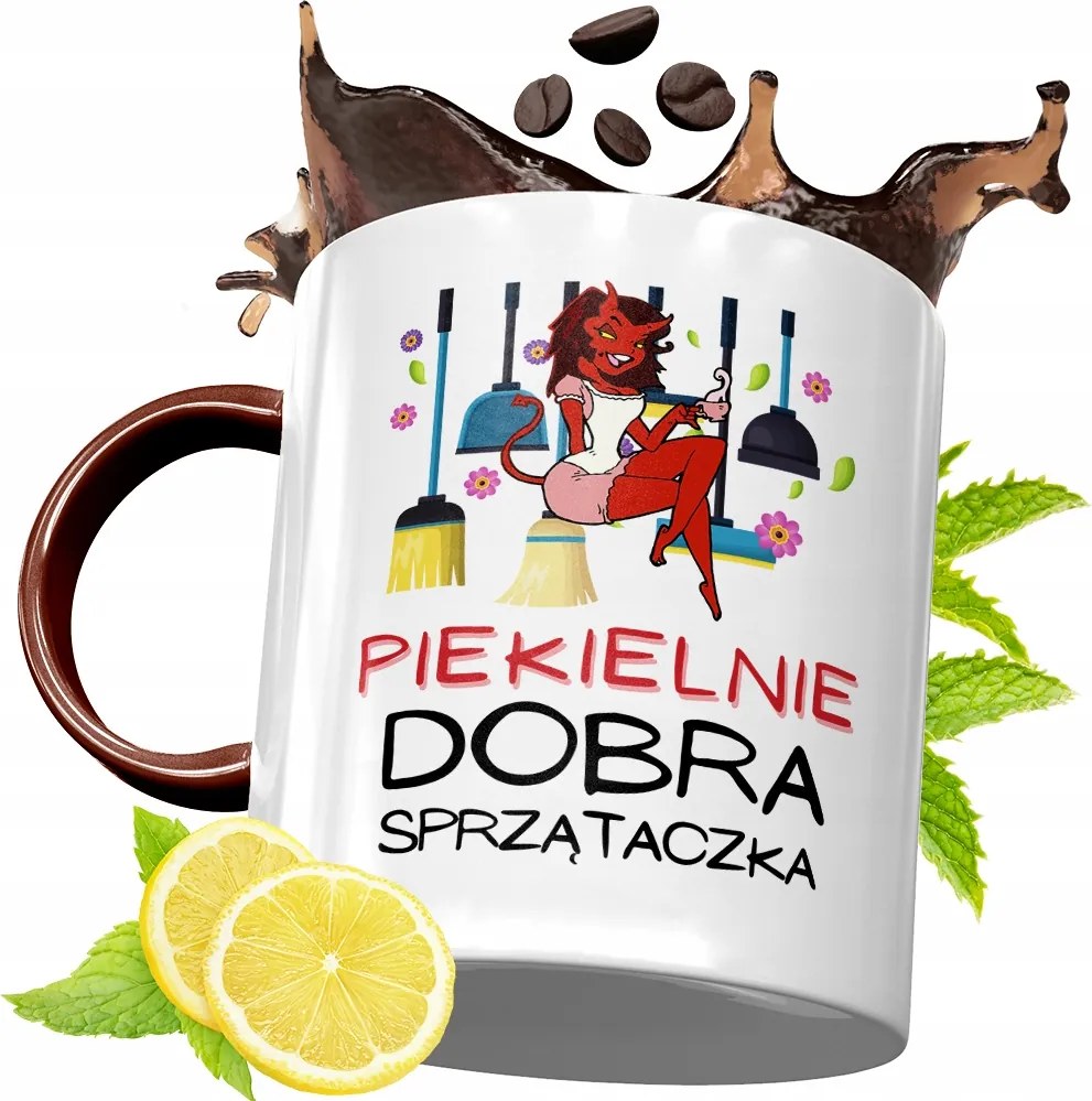 Bordó Bögre Takarítónőnek Születésnapi Ajándék fényképes nyomtatással