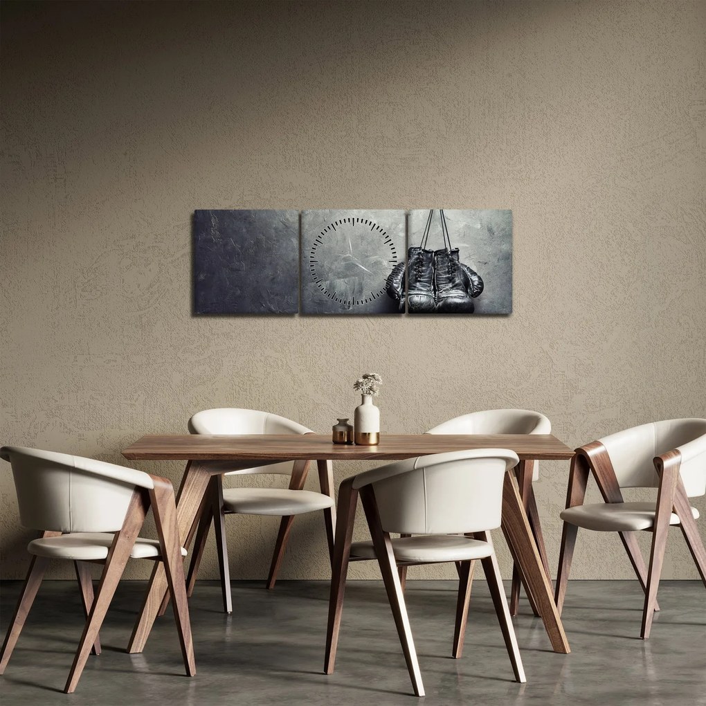 Bokszkesztyű képe (órával) (90x30 cm)