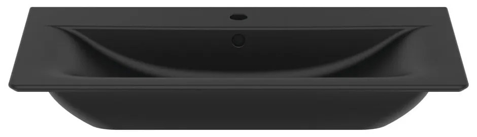 Matt fekete kerámia mosdókagyló 84x46 cm Silk Black – Ideal Standard