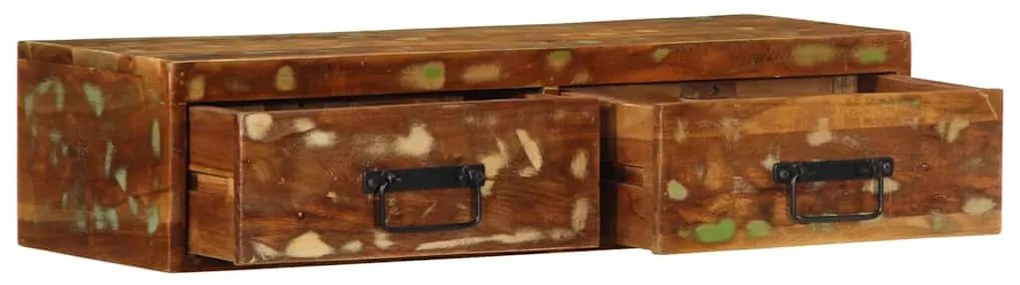 tömör újrahasznosított falra szerelhető TV-szekrény 80x30x19 cm