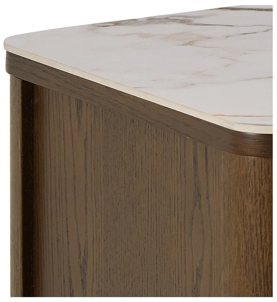 Barna TV-állvány tölgyfa dekorral 120x45x40 cm Southampton – Actona