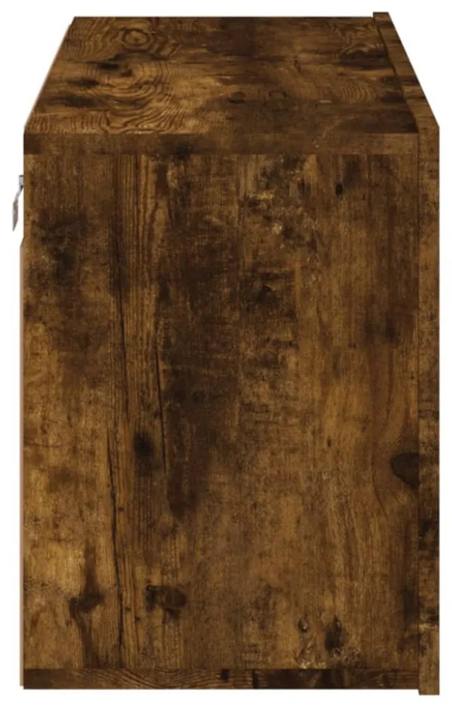 füstös tölgy színű falra szerelhető TV-szekrény 80x 30 x 41 cm