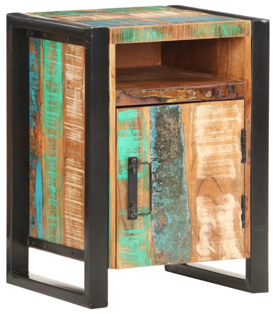 vidaXL tömör újrahasznosított fa éjjeliszekrény 40 x 35 x 55 cm