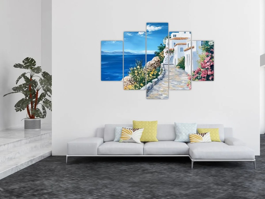 Kép - Sikátor a tenger mellett (150x105 cm)