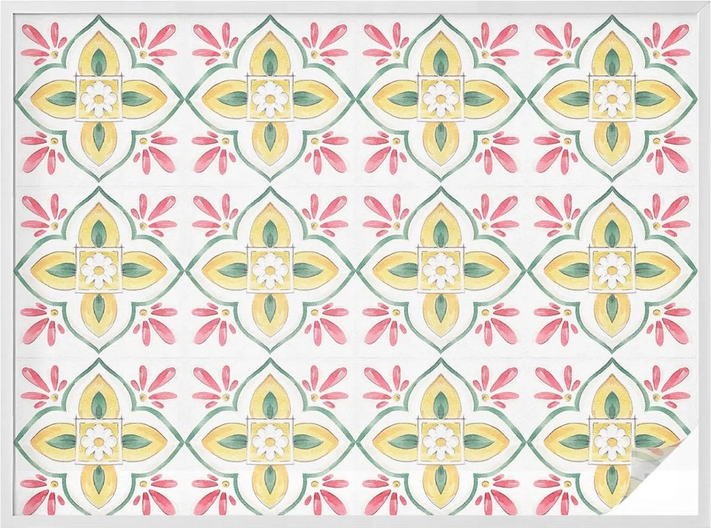 Öntapadós adatvédelmi fólia szélvédőre Virágos dísz 200x146