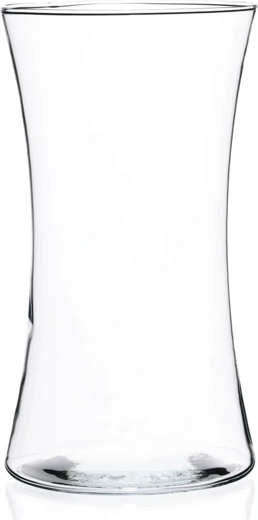 Modern üveg virágváza átlátszó Lex 14 x 25 cm ajándék