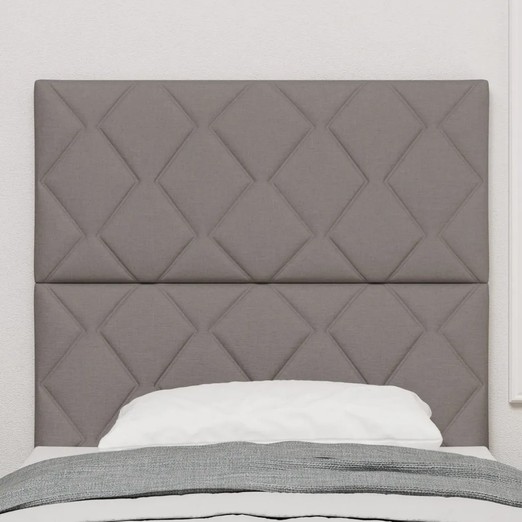LED Fejtámla Gyémánt Blokkok Mintás Taupe 100 cm Szövetben