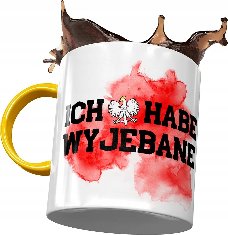 Bögre Sárga Vicces Ich Habe Ki*bane Ajándék Nyomtatott Fotóval