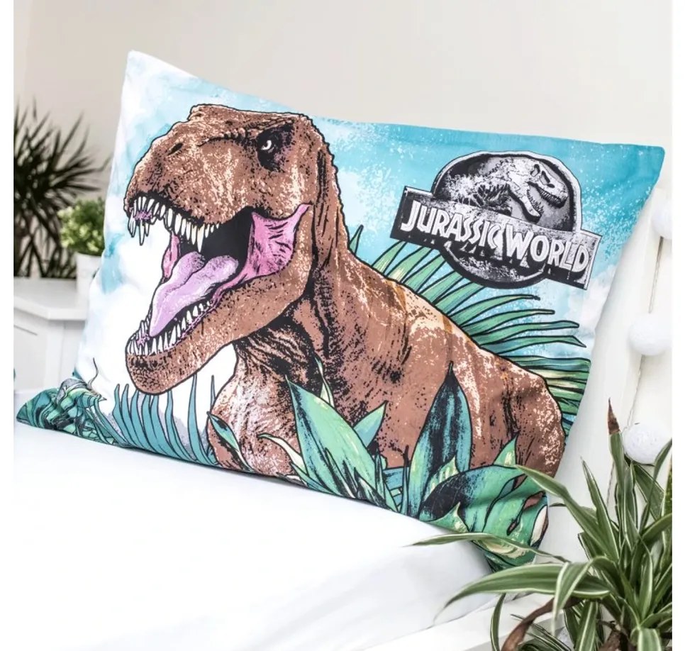 Sötétben világító pamut ágynemű JURASSIC WORLD ROAR színes kivitel Ágyneműhuzat mérete: 70 x 90 cm | 140 x 200 cm