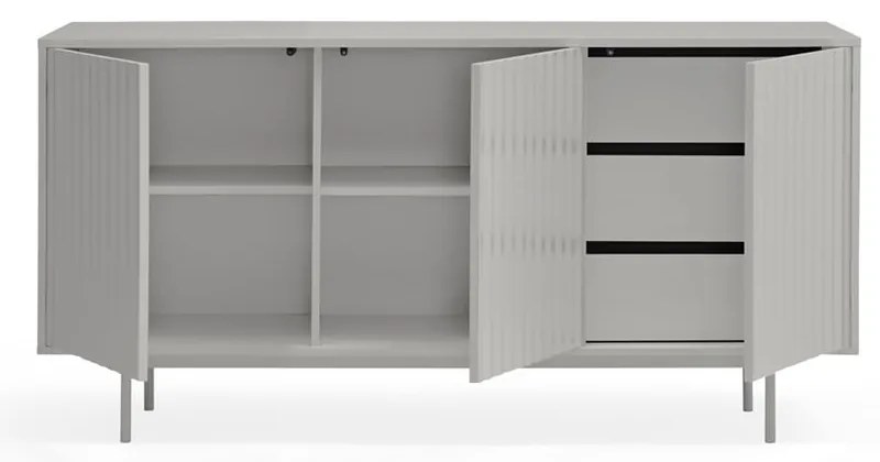 Szürke alacsony komód 159x80 cm Sierra – Teulat