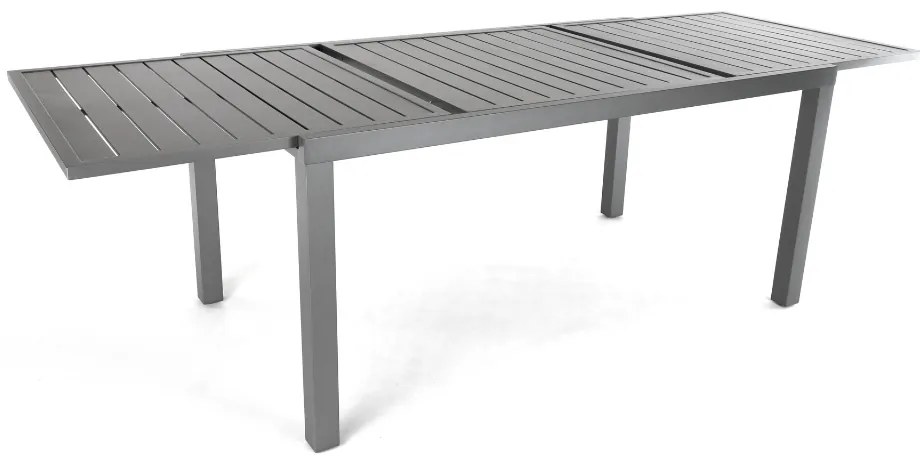 Mirolo kerti asztal, 160–240 × 89 cm, fekete