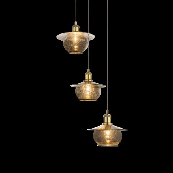 Globo 69030-3H - Mennyezeti függesztékes lámpa 3xE27/60W