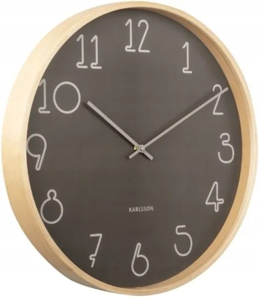 Falióra nagy szürke fa elemes konyha nappaliba Sencillo X