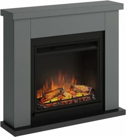 Frode Elektromos kandalló tűztérrel, 23", Szilárd szürke