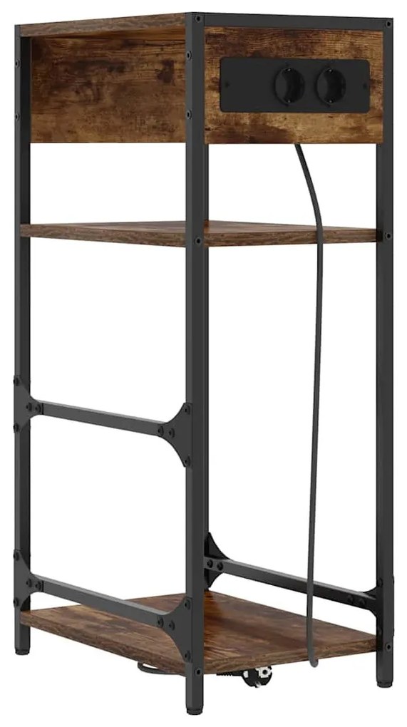 Éjjeliszekrény fiókkal Füstölt tölgy 40 x 27 x 76 cm Faanyag