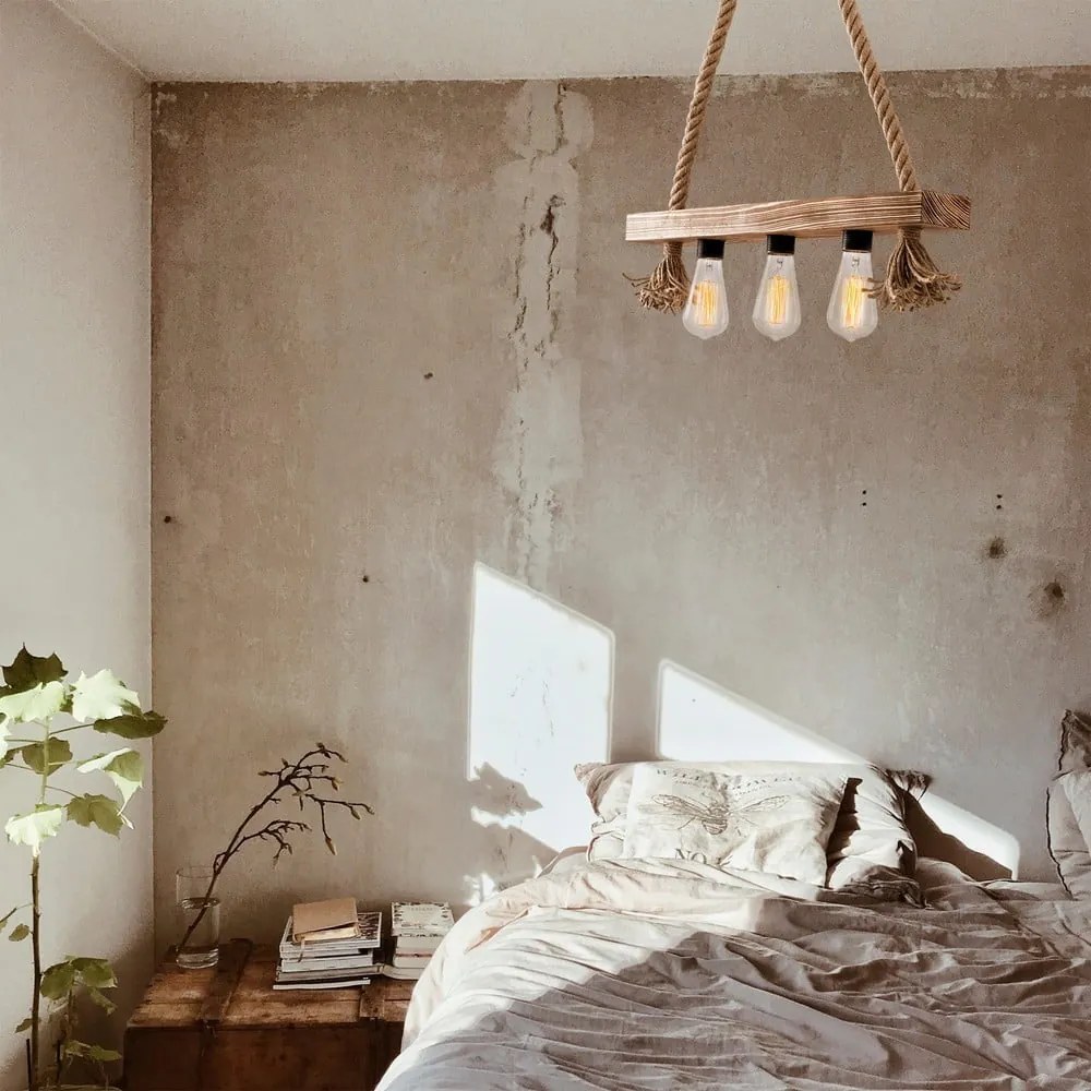 Natúr színű függőlámpa Erebos – Opviq lights