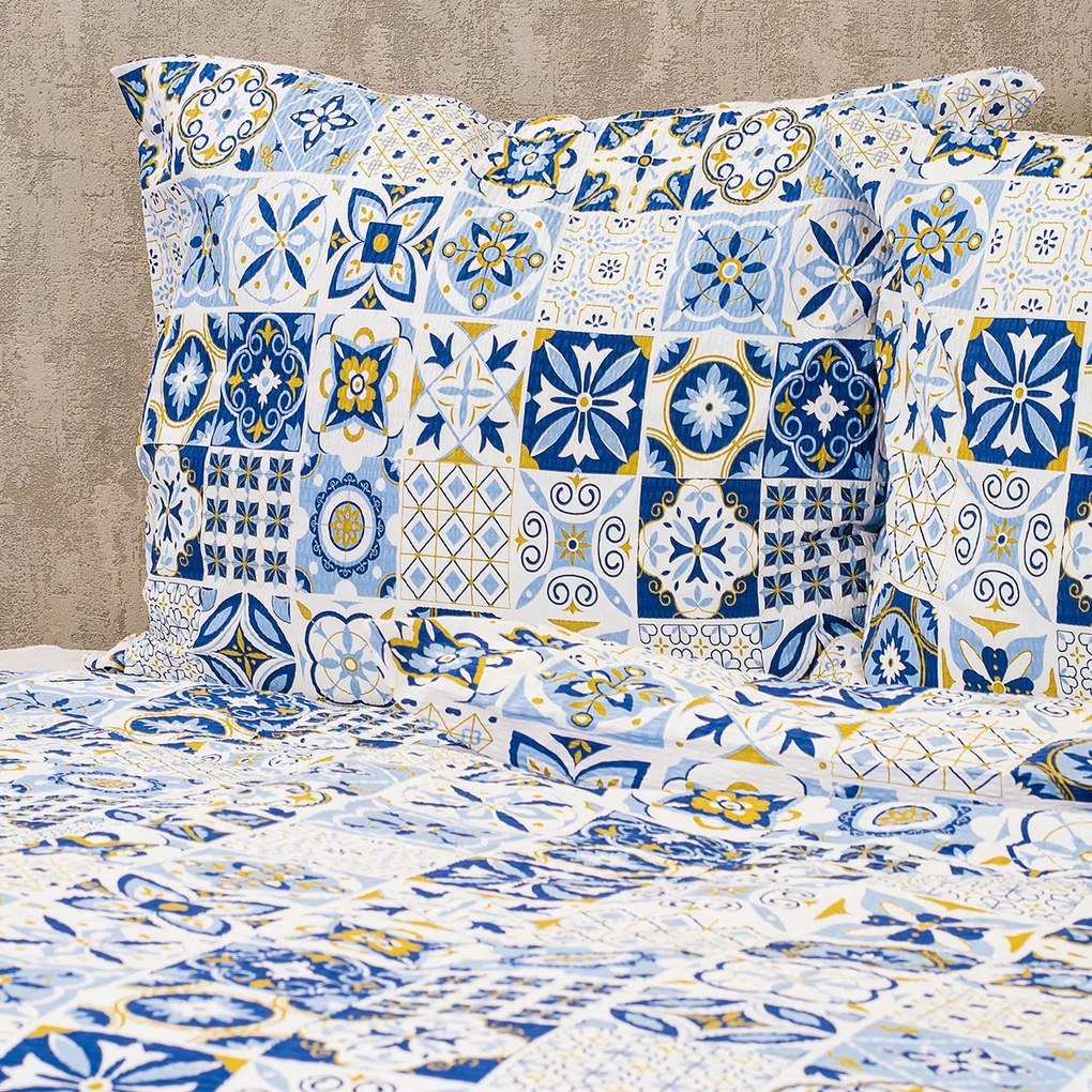 4Home Azul krepp ágyneműhuzat, 140 x 200 cm, 70 x 90 cm, 140 x 200 cm, 70 x 90 cm