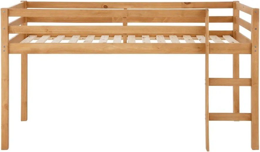 Natúr színű magasított borovi fenyő gyerekágy 90x200 cm Alpi – Støraa