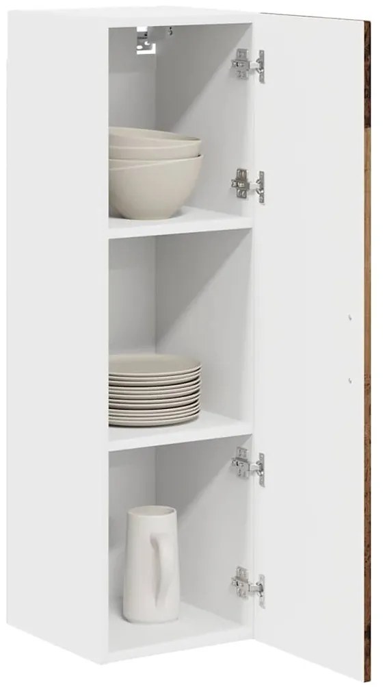 Fali konyhaszekrény polcokkal Öreg fa 30 x 31 x 100 cm Faanyag