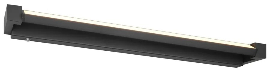 Matt fekete LED fali lámpa Fabrizio – Trio