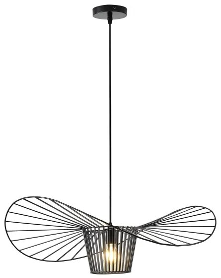 Csillár zsinóron OGGI 1xE27/40W/230V fekete