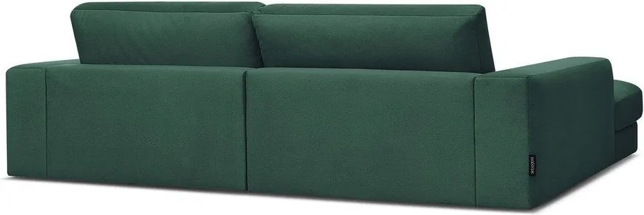 Zöld bársony sarokkanapé (bal oldali-heverő résszel) Sierra – Bobochic Paris